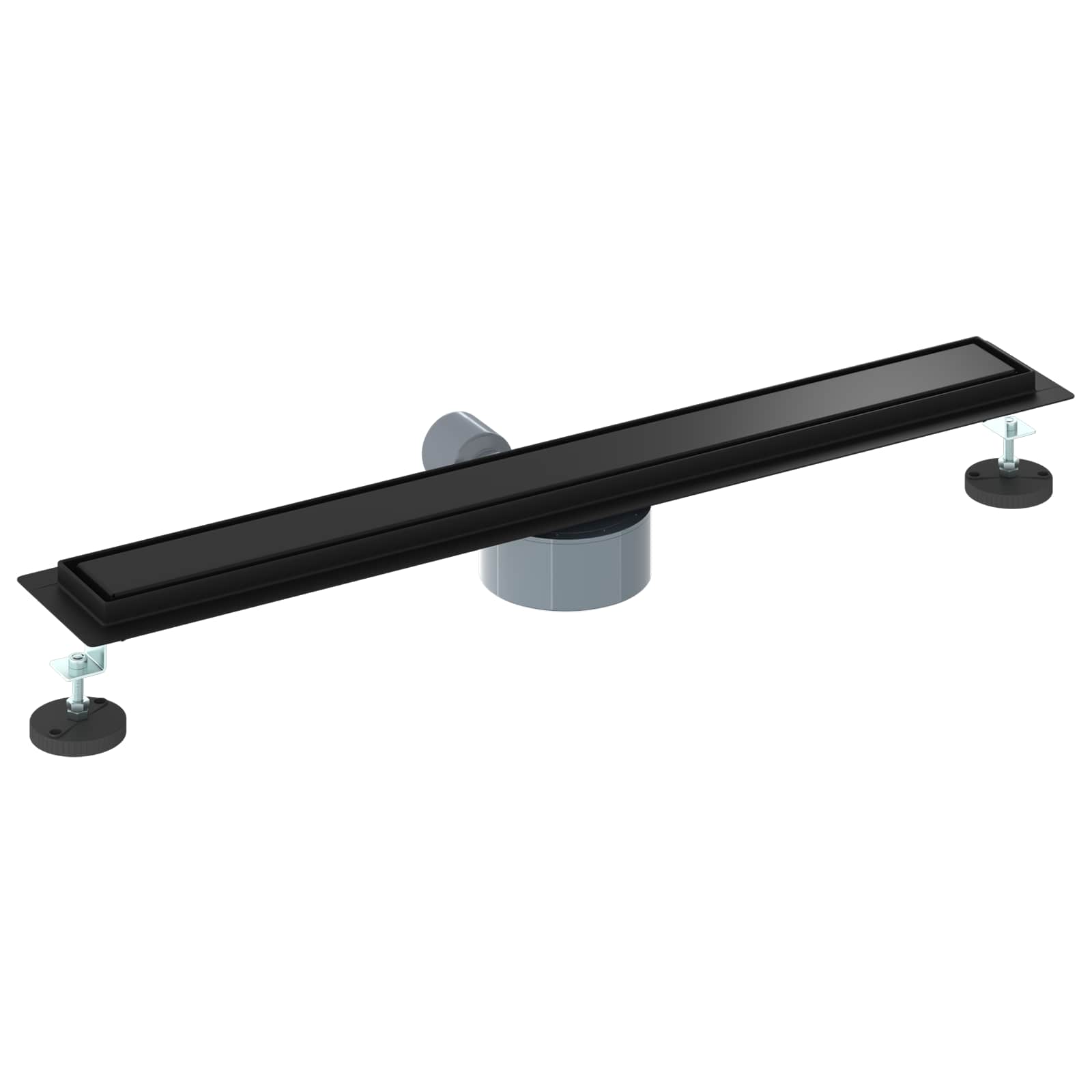 vidaXL Shower Drain 2-in-1 with 360° Siphon Black 70 cm 6