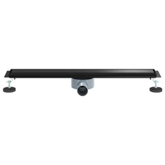 vidaXL Shower Drain 2-in-1 with 360° Siphon Black 70 cm 4