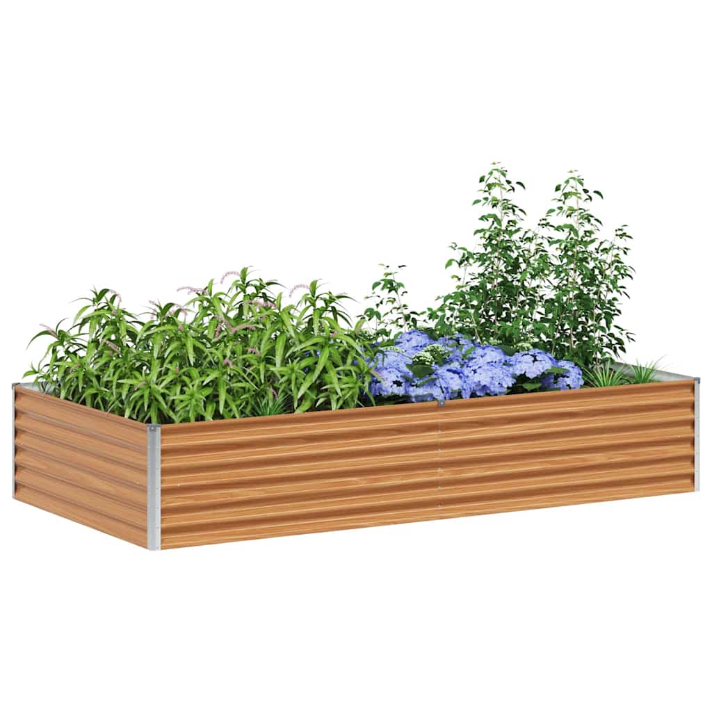 vidaXL Garden Raised Bed Light Brown 195 x 100 x 36 cm 3