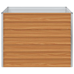 vidaXL Garden Raised Bed Light Brown 100 x 100 x 77 cm 5