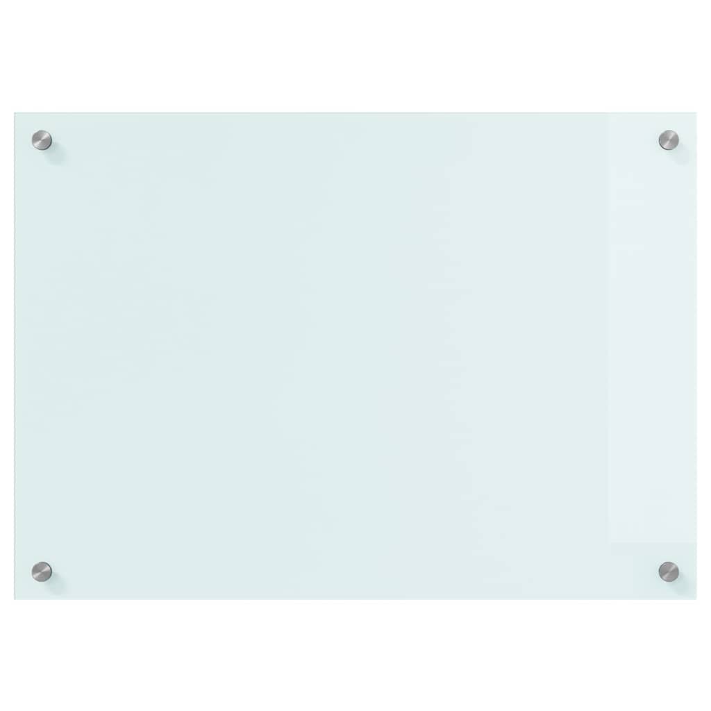 vidaXL Kitchen Backsplash Milk 70 x 50 cm Tempered Glass 4