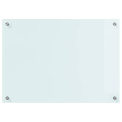 vidaXL Kitchen Backsplash Milk 70 x 50 cm Tempered Glass 4