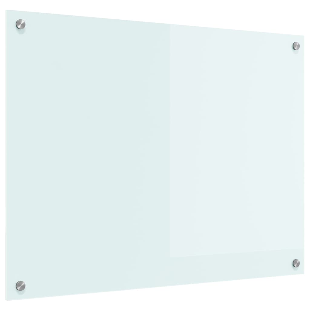vidaXL Kitchen Backsplash Milk 80 x 60 cm Tempered Glass 2
