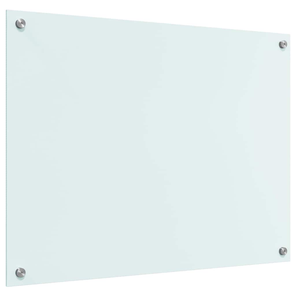 vidaXL Kitchen Backsplash Milk 80 x 60 cm Tempered Glass 6