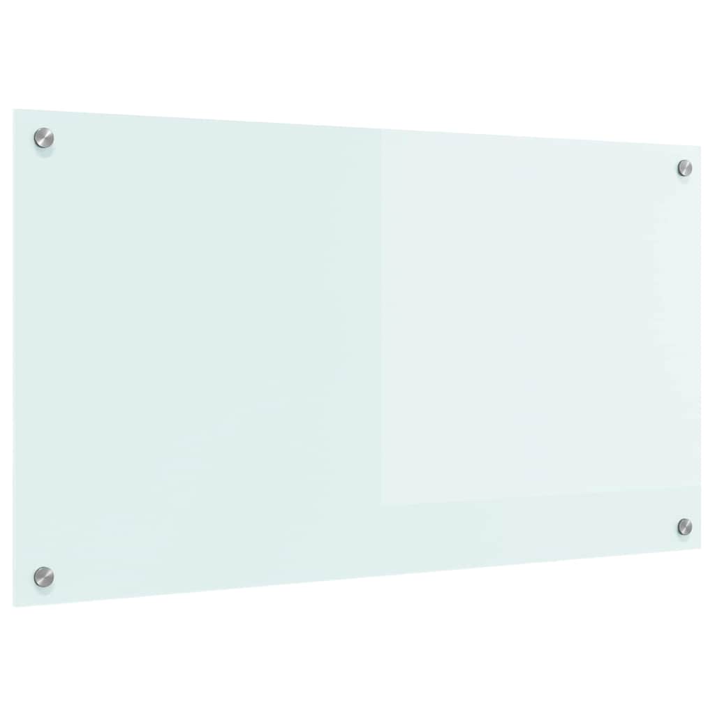 vidaXL Kitchen Backsplash Milk 90 x 50 cm Tempered Glass 2