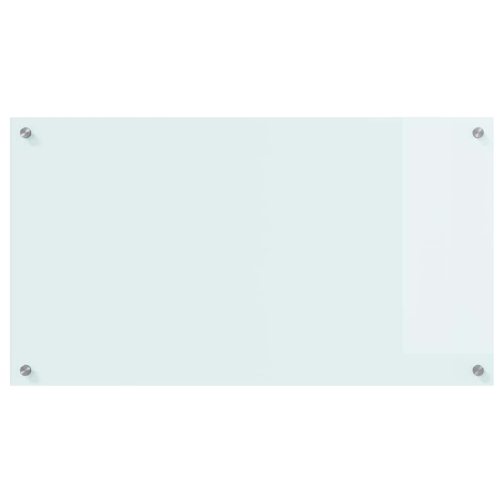 vidaXL Kitchen Backsplash Milk 90 x 50 cm Tempered Glass 4