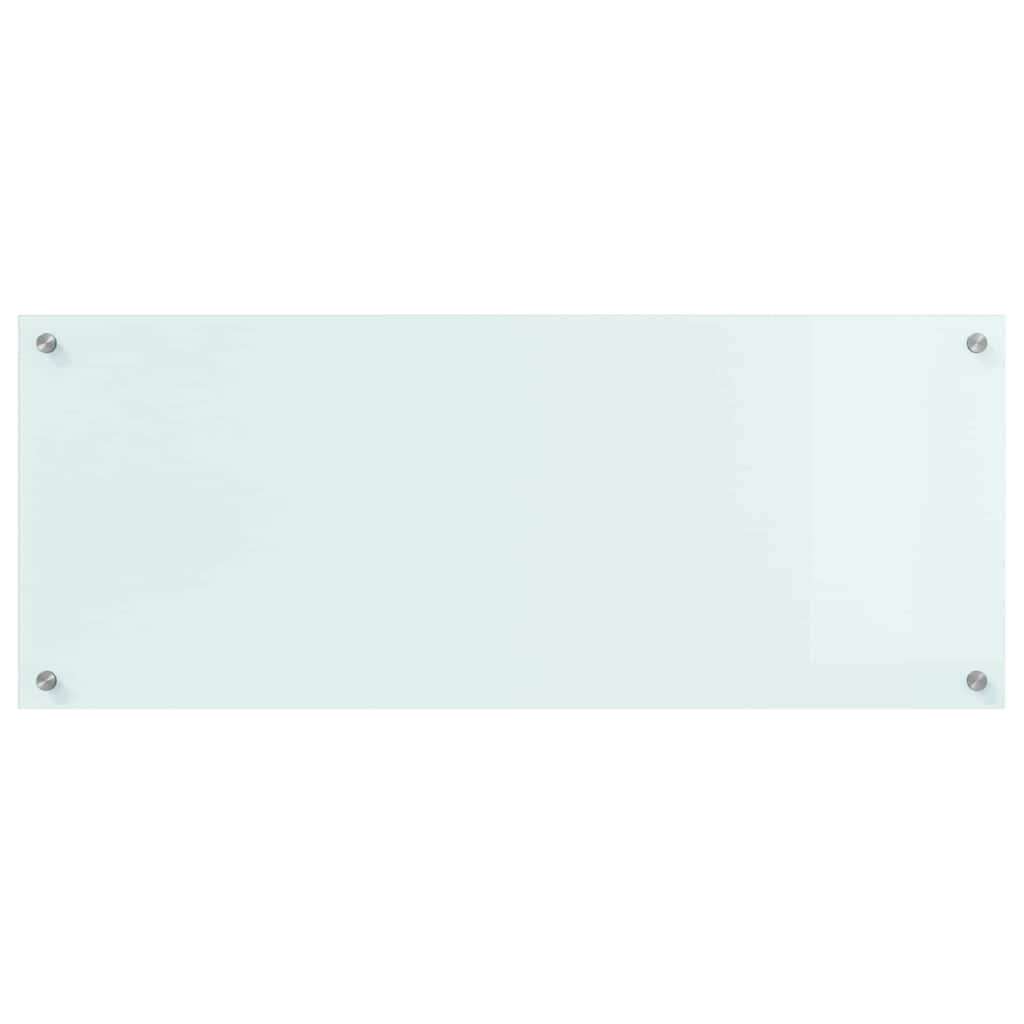 vidaXL Kitchen Backsplash Milk 100 x 40 cm Tempered Glass 4