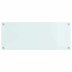 vidaXL Kitchen Backsplash Milk 100 x 40 cm Tempered Glass 4