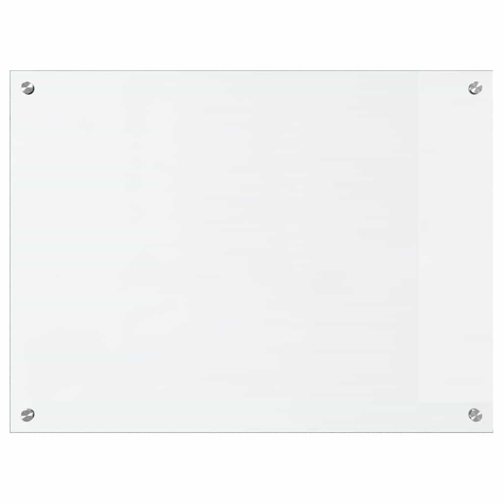 vidaXL Kitchen Backsplash Transparent 80 x 60 cm Tempered Glass 4