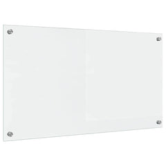 vidaXL Kitchen Backsplash Transparent 90 x 50 cm Tempered Glass 6