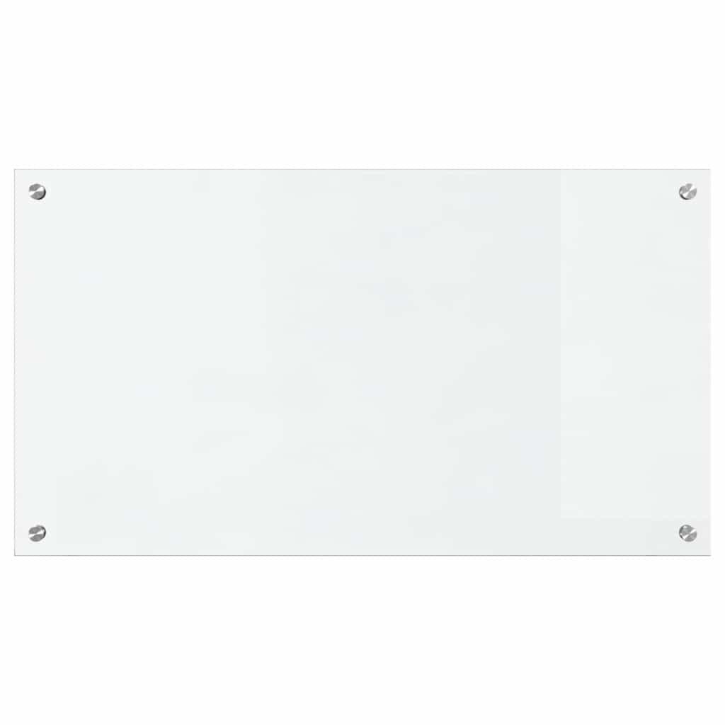 vidaXL Kitchen Backsplash Transparent 90 x 50 cm Tempered Glass 4
