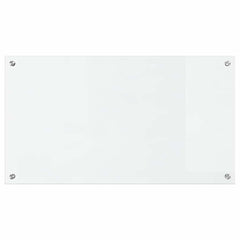 vidaXL Kitchen Backsplash Transparent 90 x 50 cm Tempered Glass 4