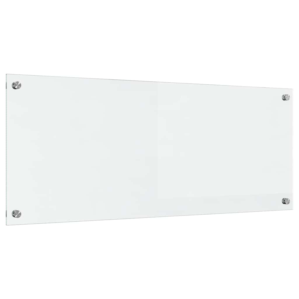 vidaXL Kitchen Backsplash Transparent 100 x 40 cm Tempered Glass 2