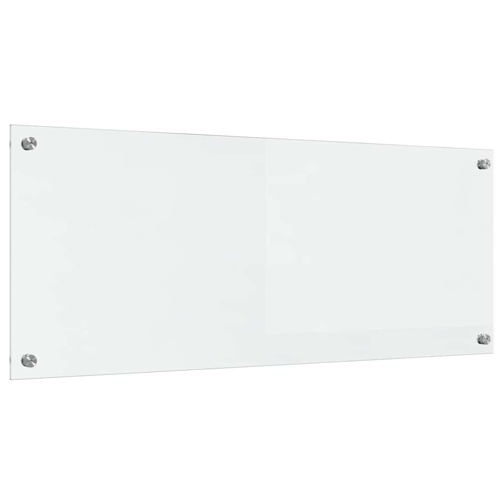 vidaXL Kitchen Backsplash Transparent 100 x 40 cm Tempered Glass 6