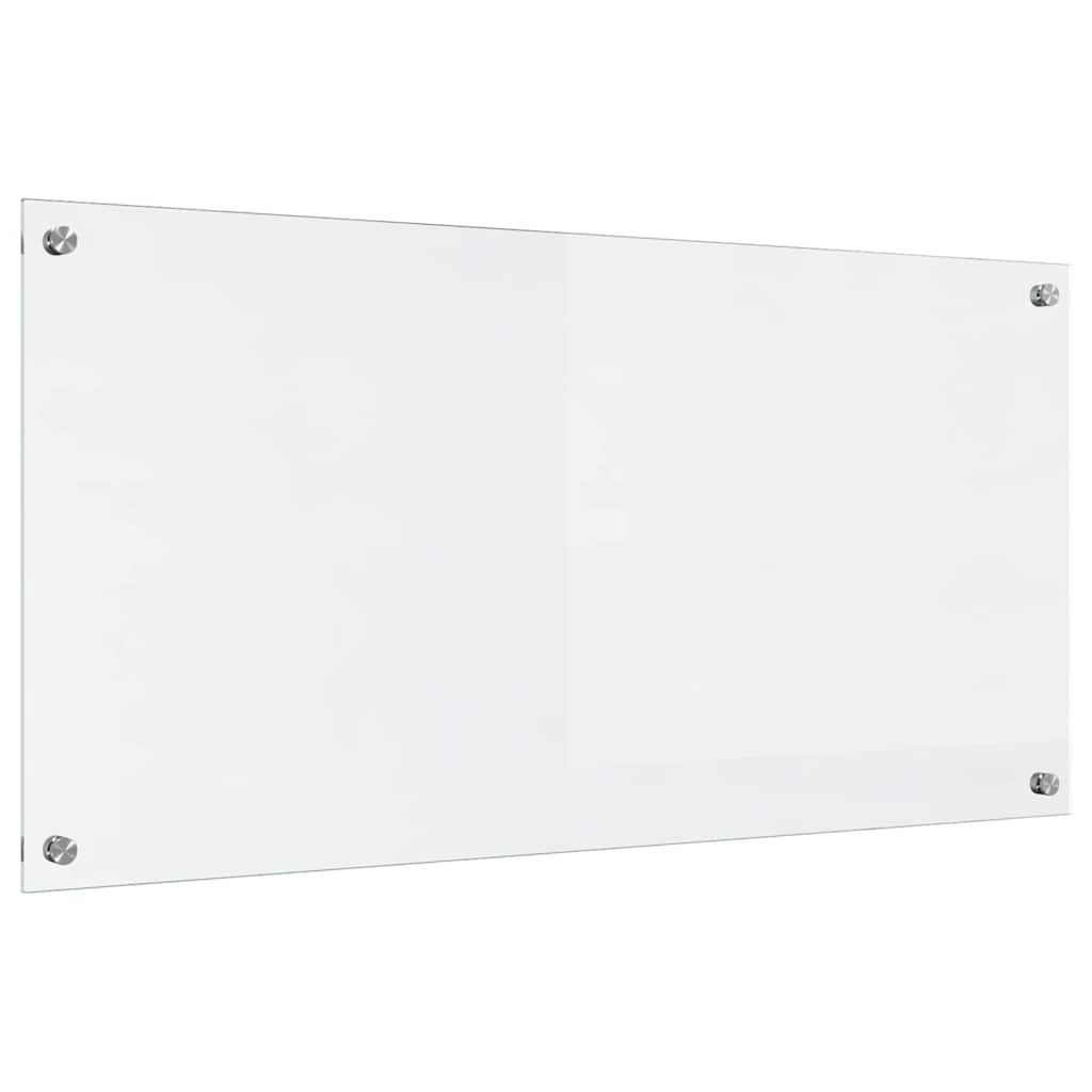 vidaXL Kitchen Backsplash Transparent 100 x 50 cm Tempered Glass 2