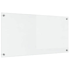 vidaXL Kitchen Backsplash Transparent 100 x 50 cm Tempered Glass 2