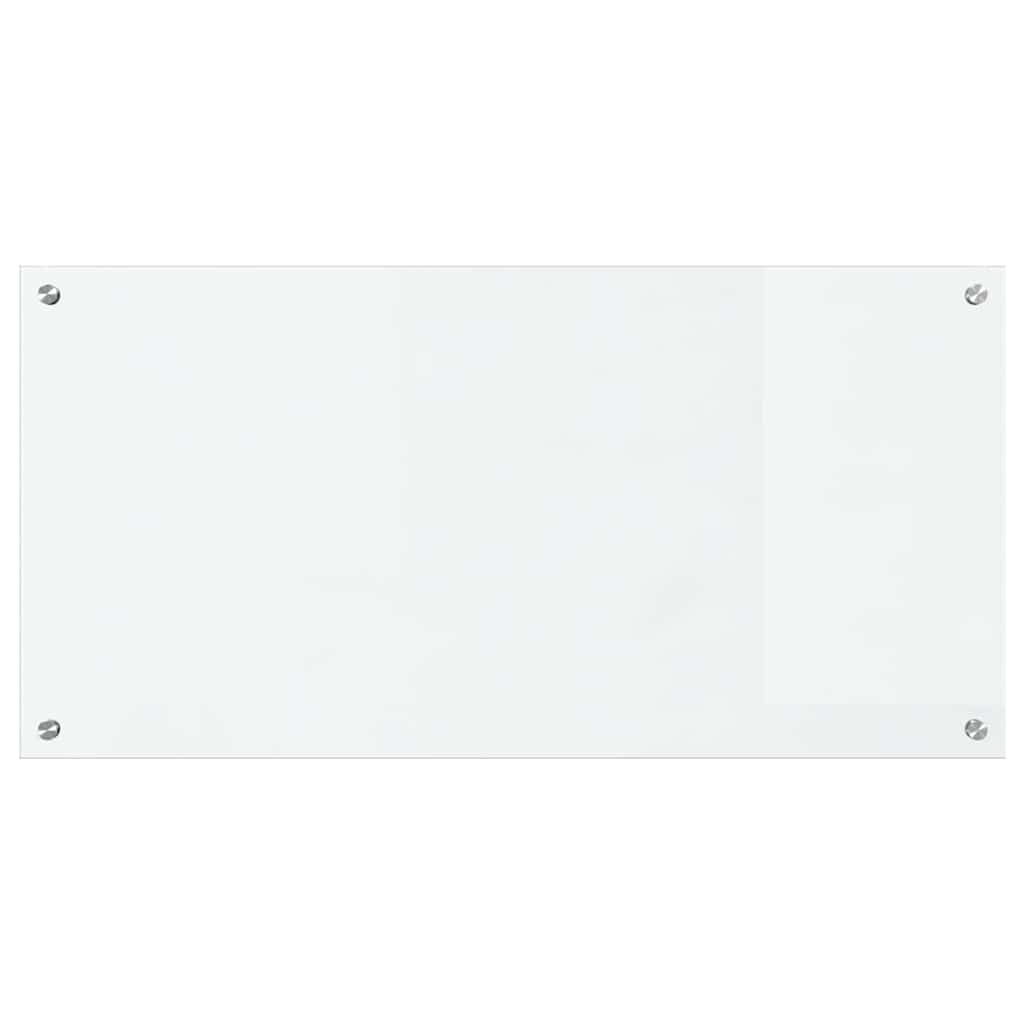 vidaXL Kitchen Backsplash Transparent 100 x 50 cm Tempered Glass 4