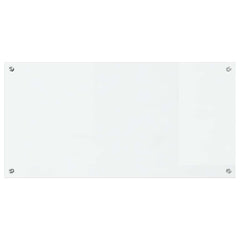 vidaXL Kitchen Backsplash Transparent 100 x 50 cm Tempered Glass 4
