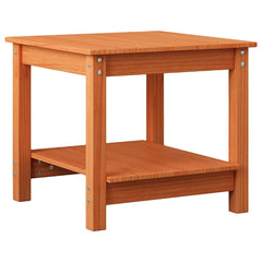 vidaXL Coffee Table Wax brown 50 x 50 x 45 cm Solid pine wood 2