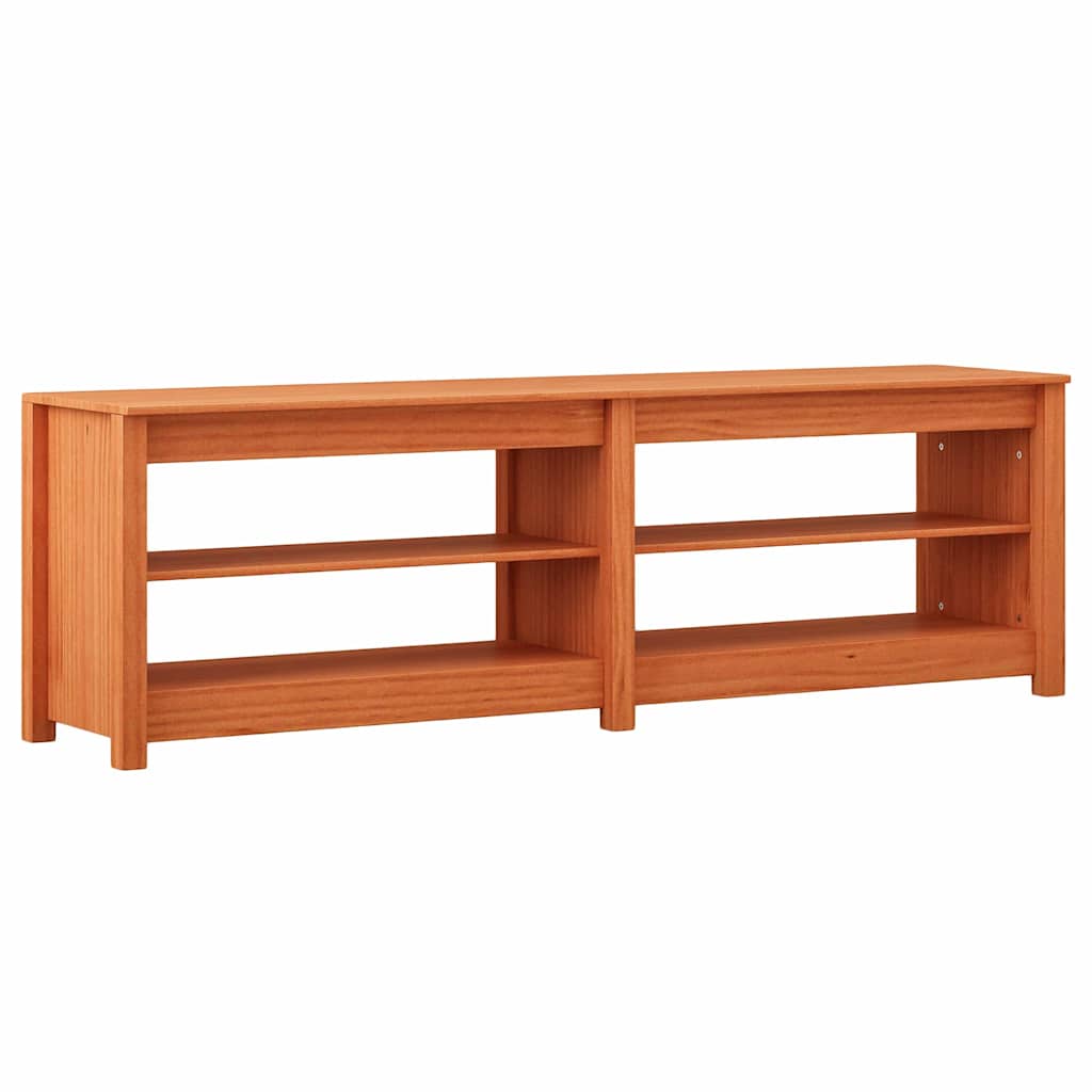 vidaXL Shoe Bench 160 x 36.5 x 50 cm Wax Brown 2