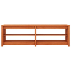 vidaXL Shoe Bench 160 x 36.5 x 50 cm Wax Brown 4