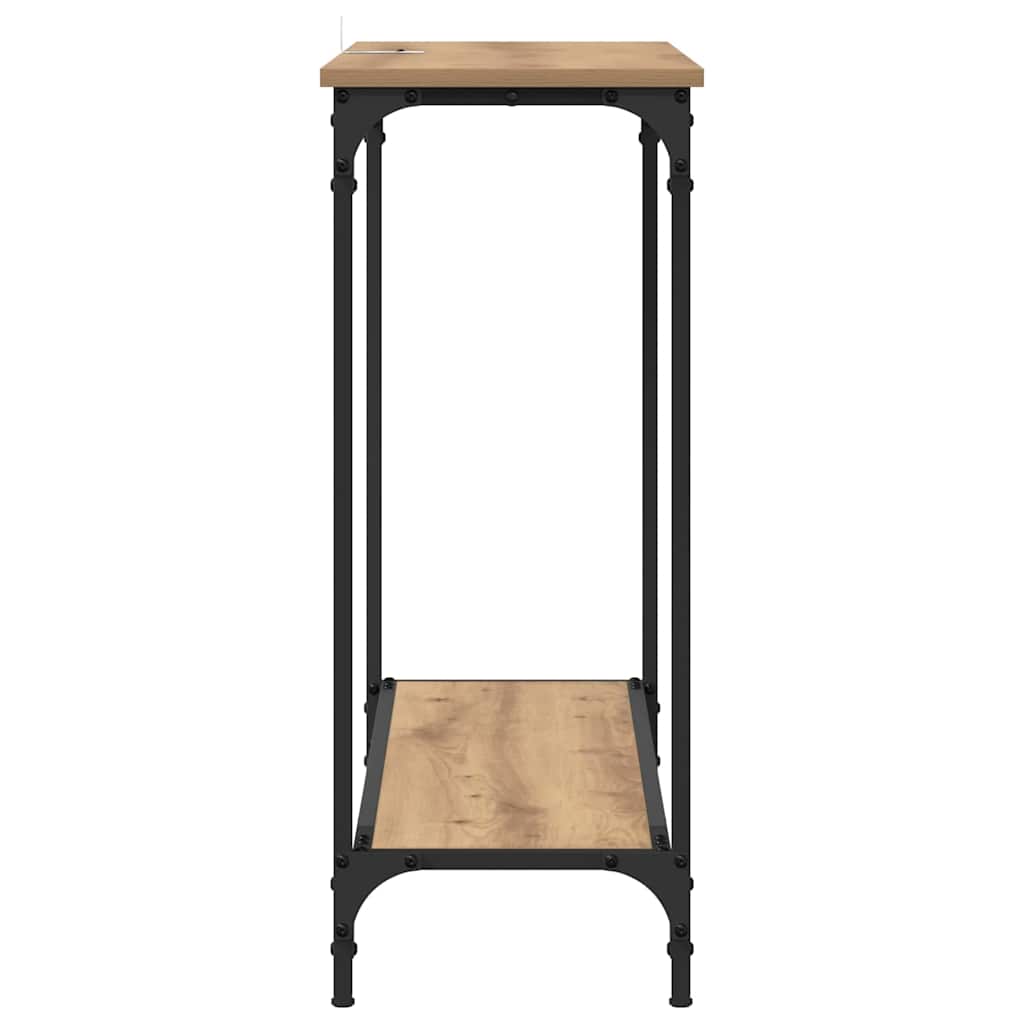 vidaXL Console Table Artisan oak 101 x 30.5 x 75 cm Engineered wood 6