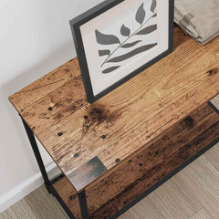 vidaXL Console Table Old wood 75 x 30.5 x 75 cm Engineered wood 4