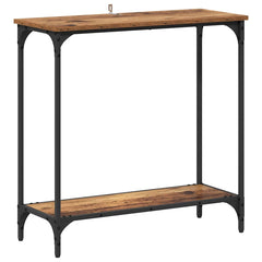 vidaXL Console Table Old wood 75 x 30.5 x 75 cm Engineered wood 2