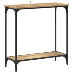 vidaXL Console Table Artisan oak 75 x 30.5 x 75 cm Engineered wood 2