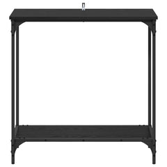 vidaXL Console Table Black oak 75 x 30.5 x 75 cm Engineered wood 5