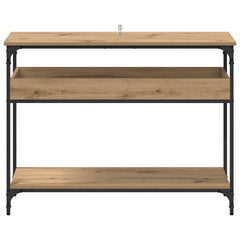vidaXL Console Table Artisan oak 100 x 29 x 75 cm Engineered wood 5