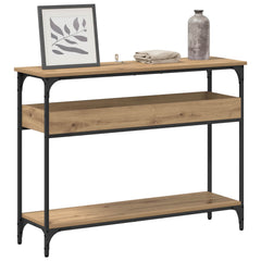 vidaXL Console Table Artisan oak 100 x 29 x 75 cm Engineered wood 3