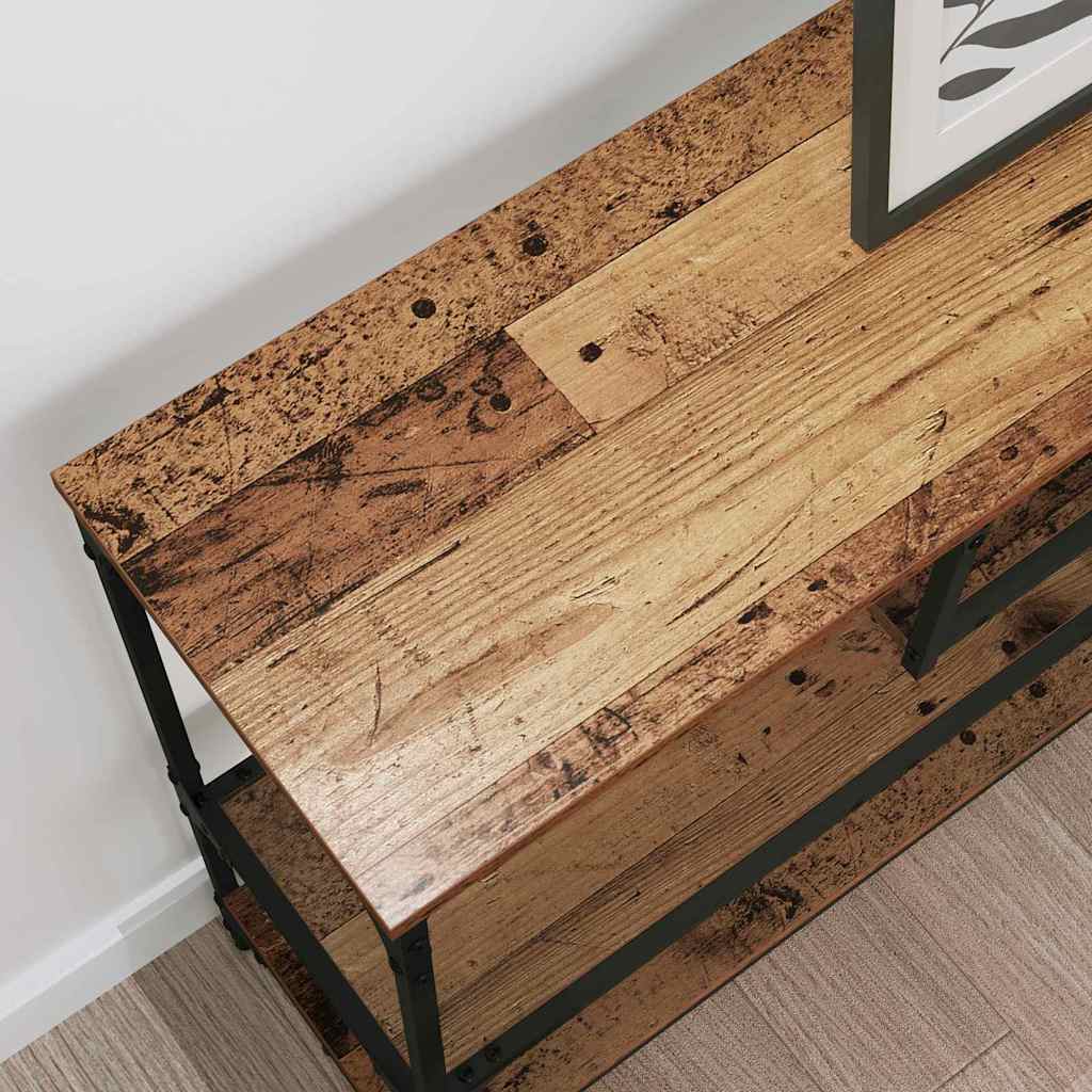 vidaXL Console Table Old Wood 100 x 30 x 75 cm Engineered wood 4