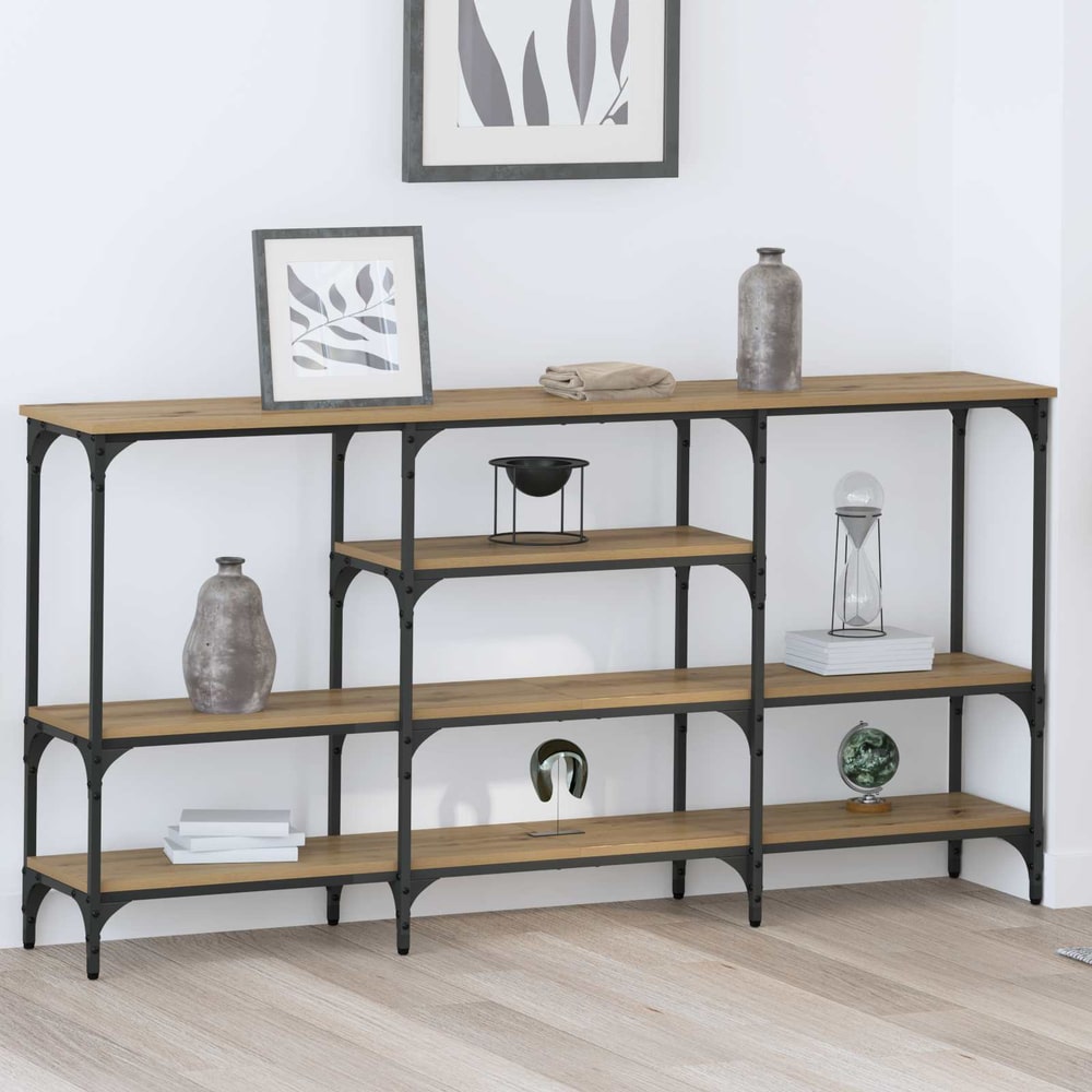 Console Table 160 x 29 x 80 cm Engineered wood Artisan oak