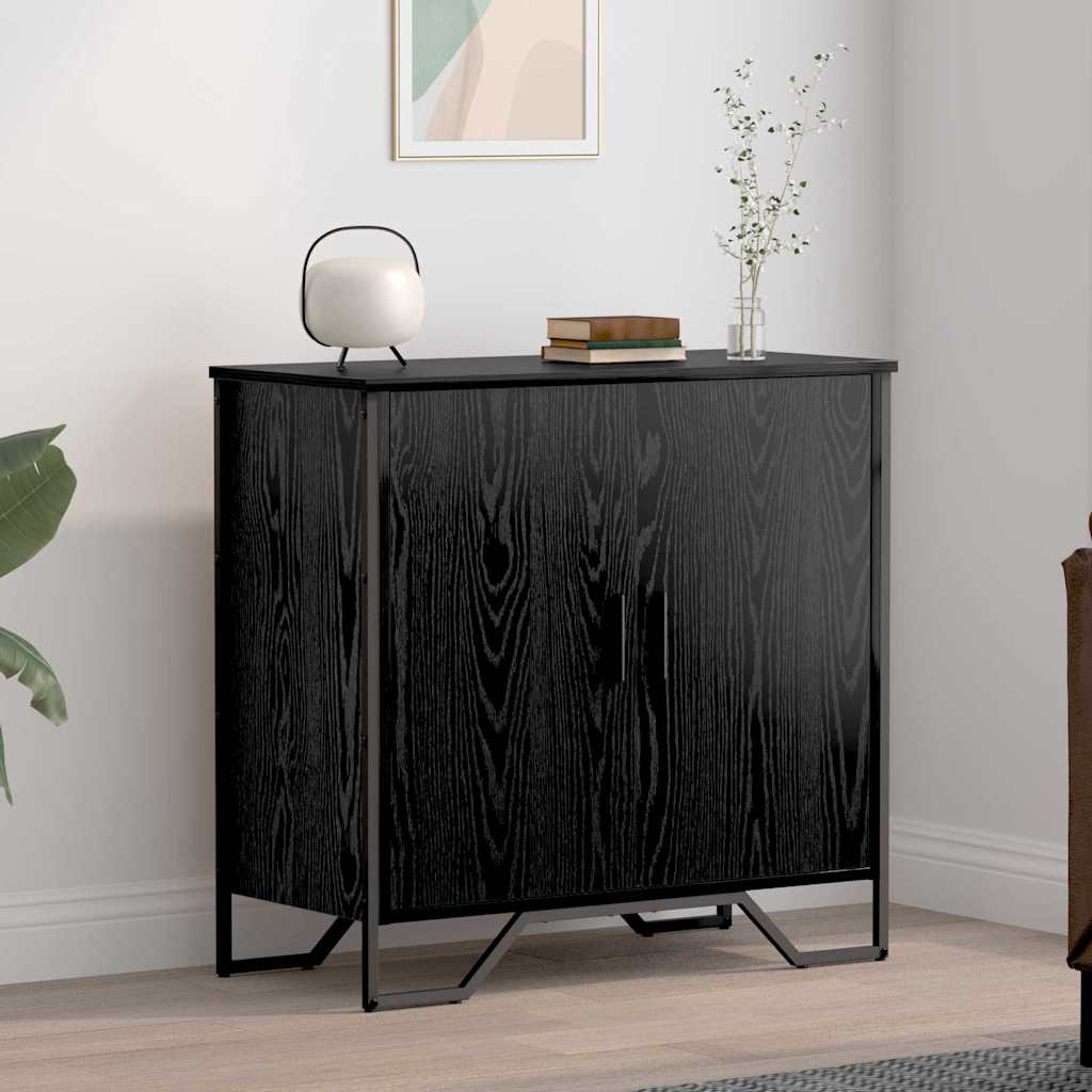 vidaXL Sideboard Black Oak 78 x 35 x 74.5 cm 1