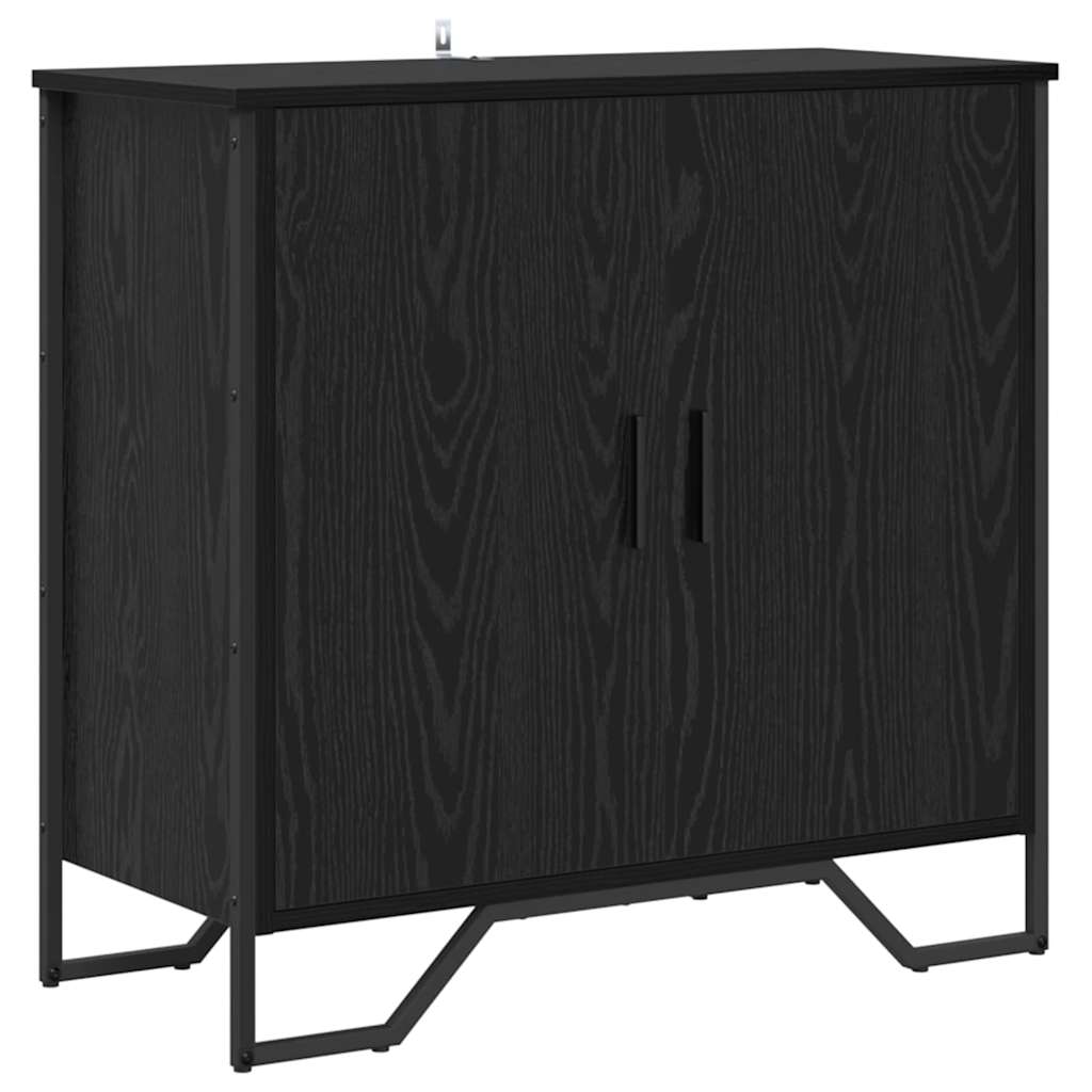 vidaXL Sideboard Black Oak 78 x 35 x 74.5 cm 2