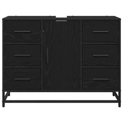 Bathroom Cabinet 80 x 33 x 60 cm Engineered Wood Black oak