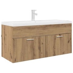 vidaXL Sink cabinet Artisan Oak Engineered Wood 3