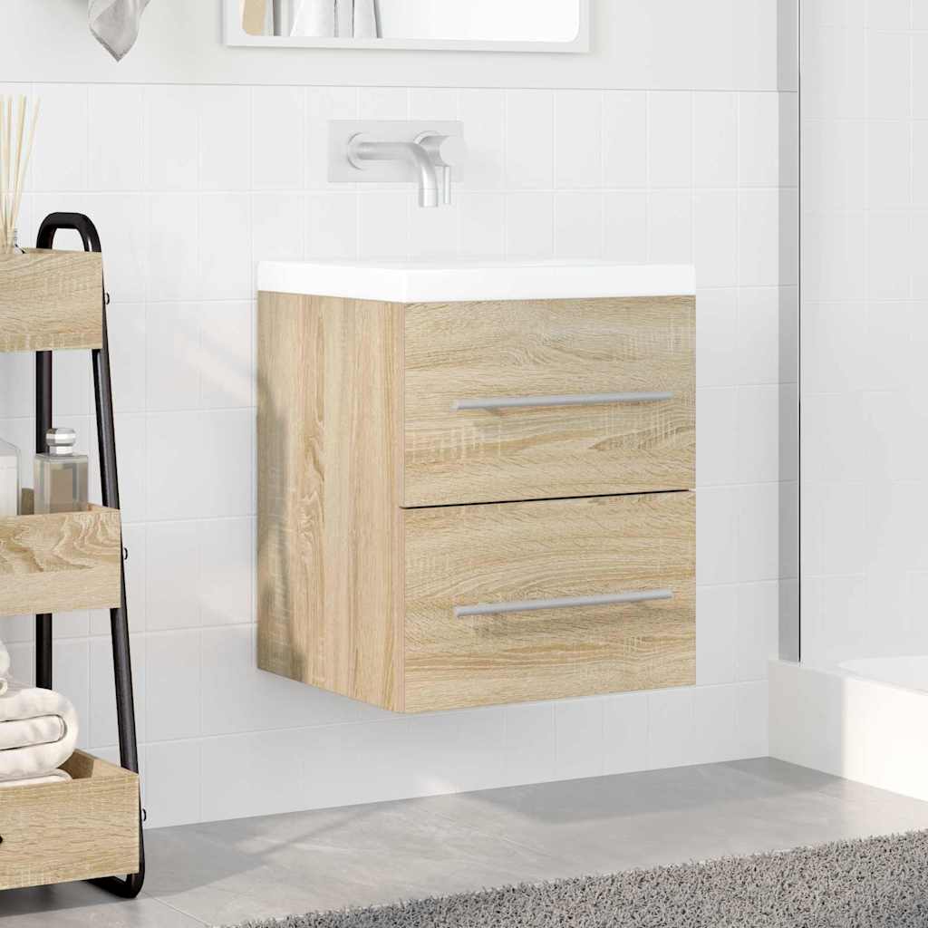 vidaXL Sink cabinet Sonoma Oak 38.5 x 41 x 48 cm Engineered Wood 4