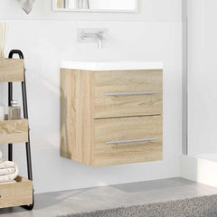 vidaXL Sink cabinet Sonoma Oak 38.5 x 41 x 48 cm Engineered Wood 4