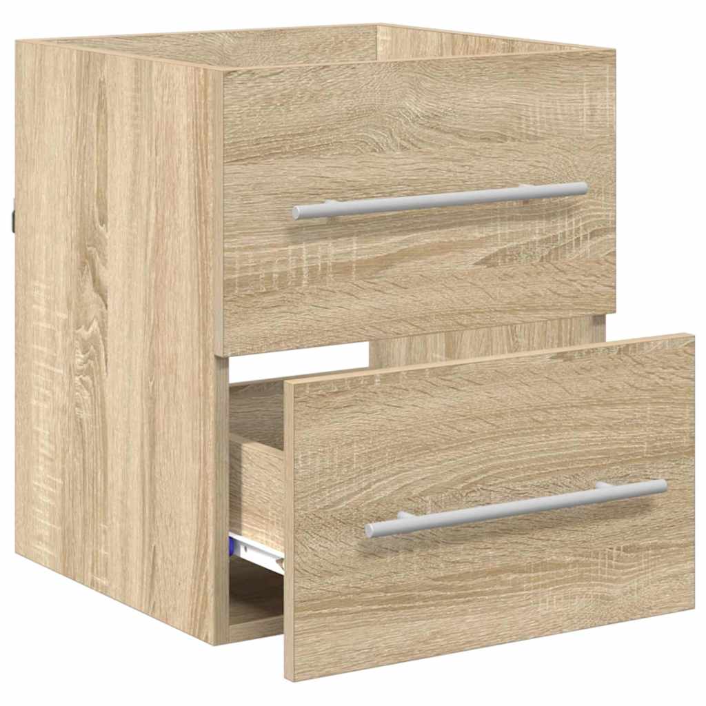 vidaXL Sink cabinet Sonoma Oak 38.5 x 41 x 48 cm Engineered Wood 5