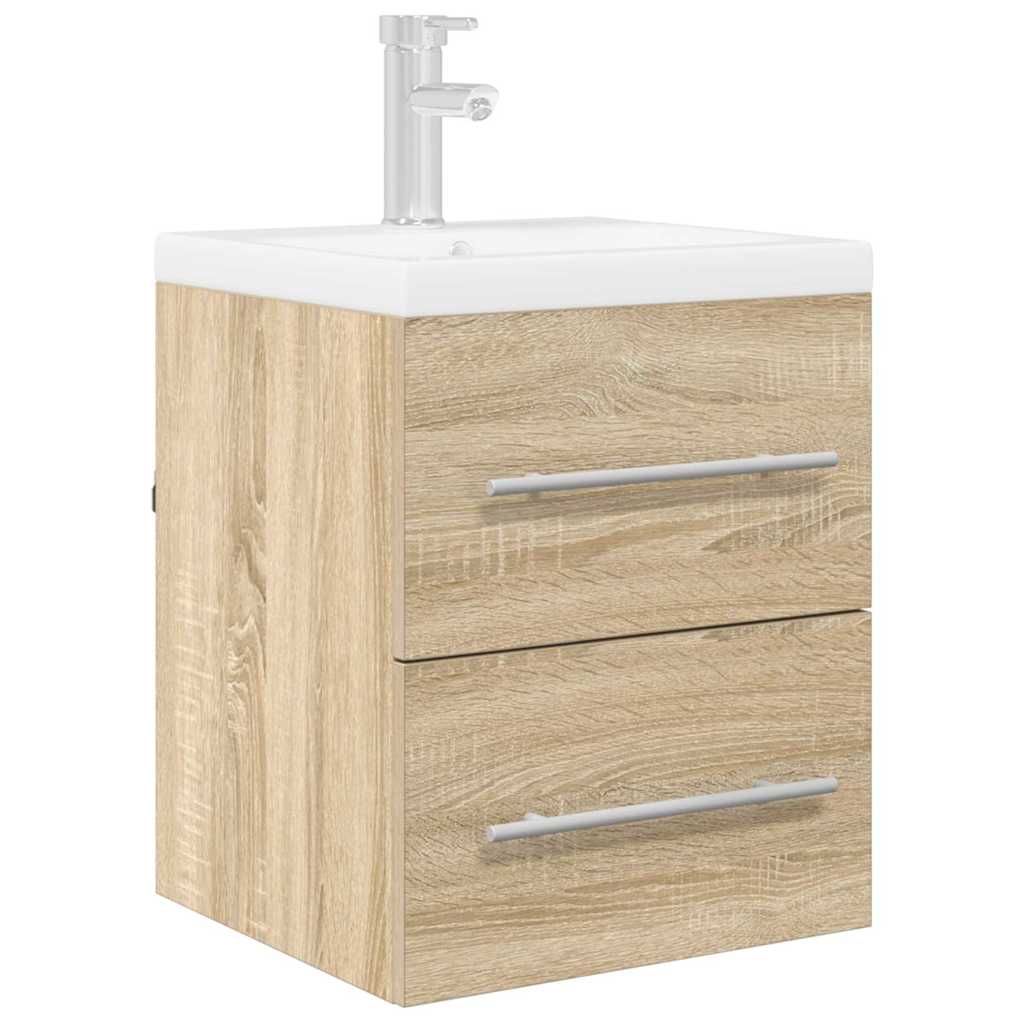 vidaXL Sink cabinet Sonoma Oak 38.5 x 41 x 48 cm Engineered Wood 3