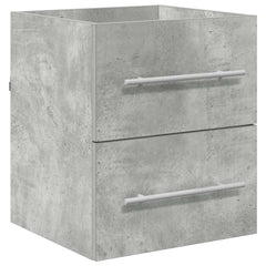 vidaXL Sink cabinet Concrete Grey 38.5 x 41 x 48 cm Engineered Wood 2