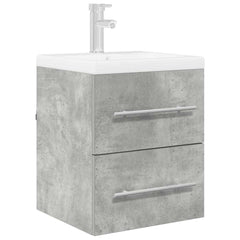 vidaXL Sink cabinet Concrete Grey 38.5 x 41 x 48 cm Engineered Wood 3