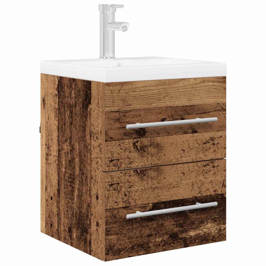 vidaXL Sink cabinet Old Wood 38.5 x 41 x 48 cm Engineered Wood 3