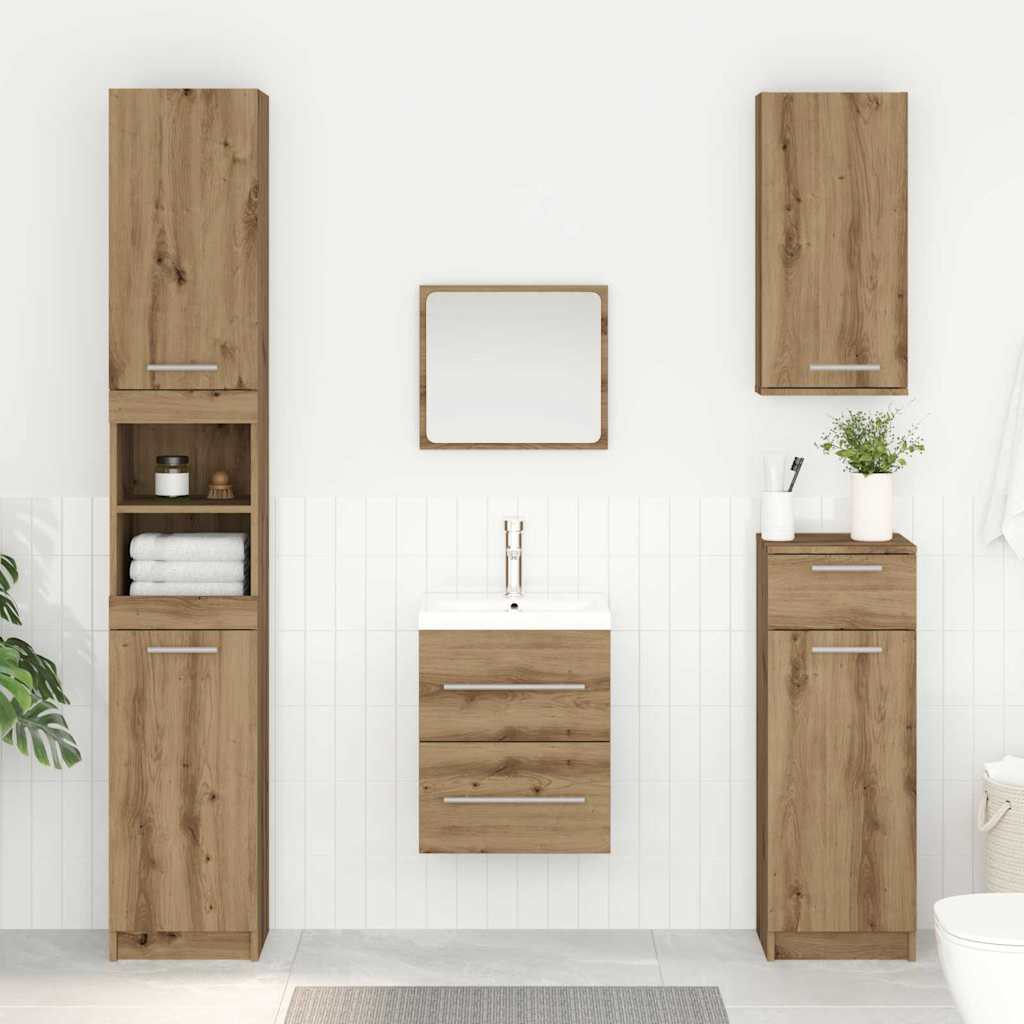 vidaXL Sink cabinet Artisan Oak 38.5 x 41 x 48 cm Engineered Wood 1