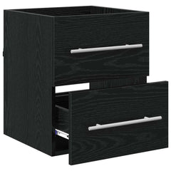 vidaXL Sink cabinet Black Oak 38.5 x 41 x 48 cm Engineered Wood 5