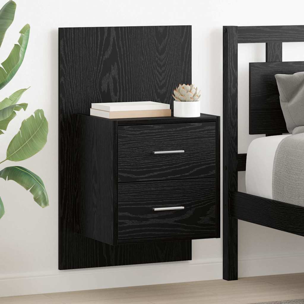 vidaXL Wall-mounted Bedside Cabinet