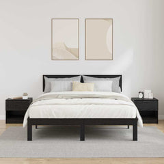 vidaXL Bed Cabinet 2 pcs Black Oak 40 x 39 x 40cm Engineered Wood 4