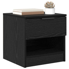vidaXL Bed Cabinet 2 pcs Black Oak 40 x 39 x 40cm Engineered Wood 3